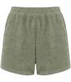 NS728 Native Spirit Ladies Terry Towel Shorts almond green colour image